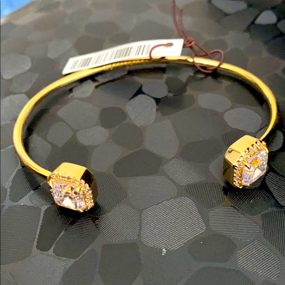 Henri Bendel Luxe gold cuff bracelet